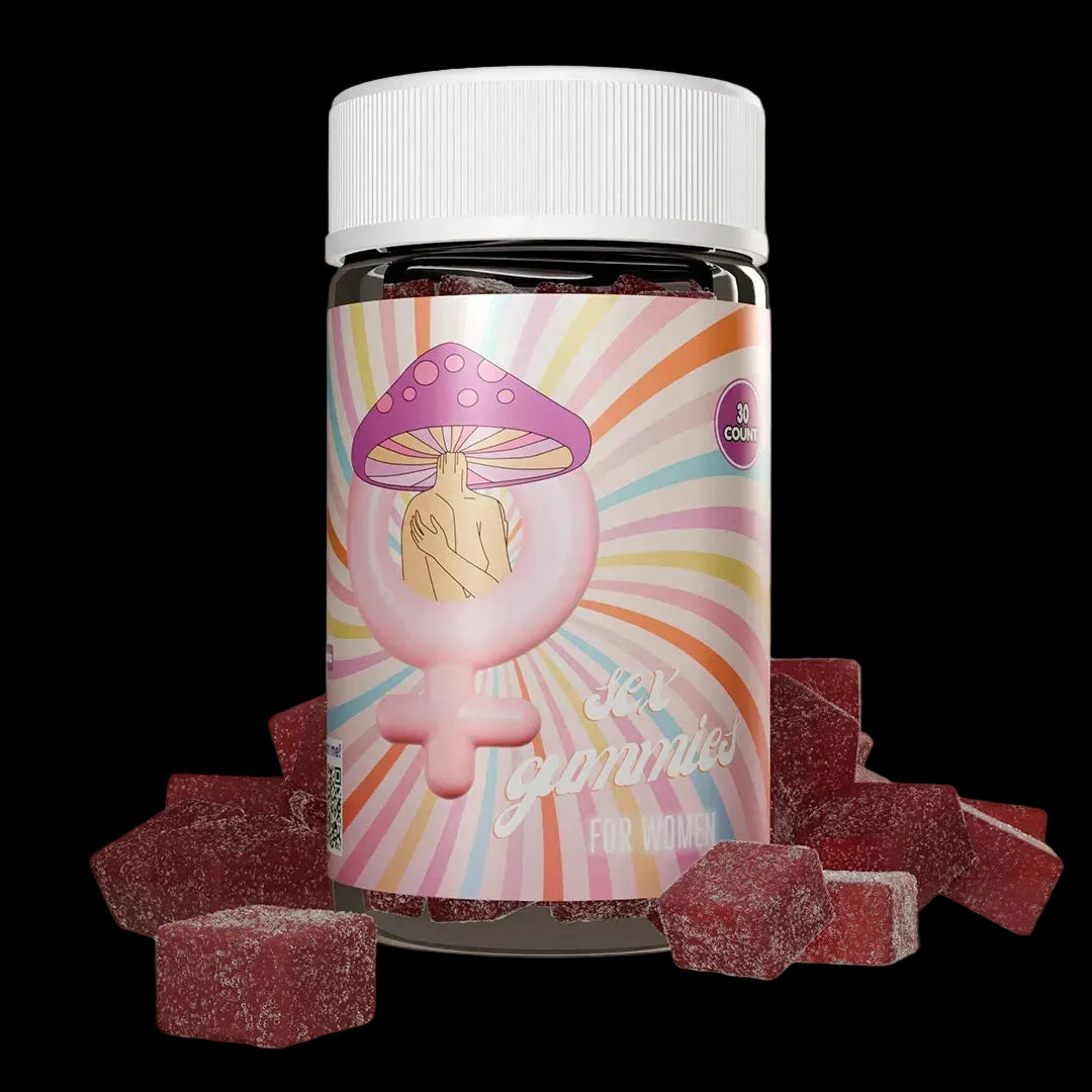 Sensual Wellness gummies for women, plant-based libido support with passion fruit flavor