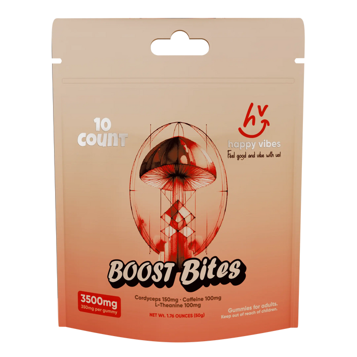 Boost Bites caffeine and nootropic energy gummies for jitter-free focus and clean energy