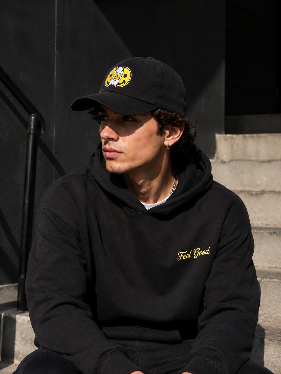 Smile Hat back showing adjustable strap on premium high-quality cap