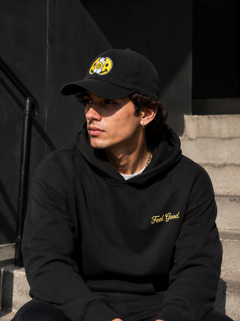 Smile Hat back showing adjustable strap on premium high-quality cap