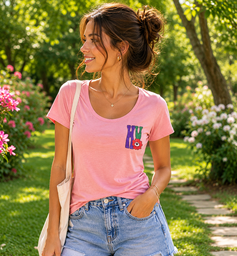 Feel The Vibes T-Shirt with soft fabric and subtle smiley design promoting positive energy